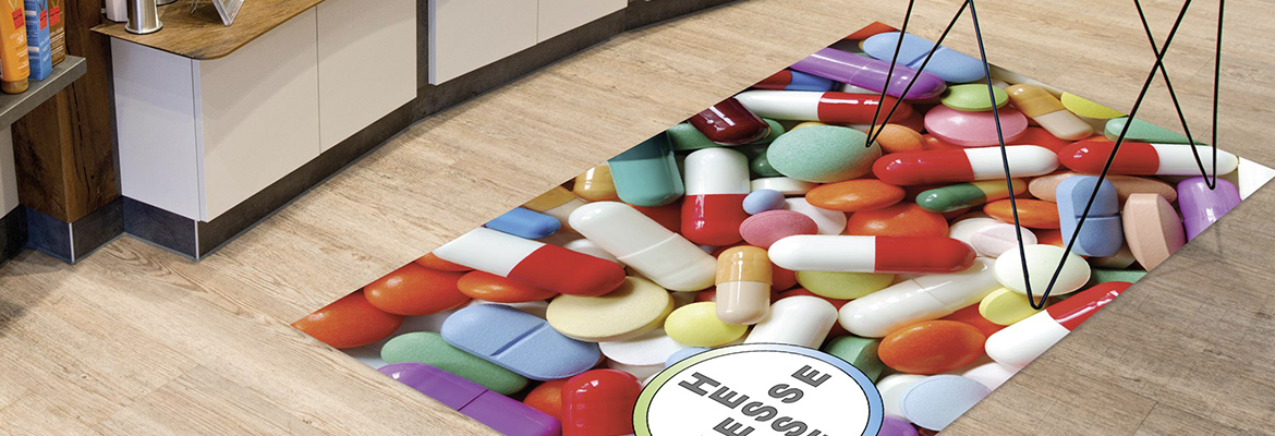 Contento Digitaldrucklösungen: Bedrucken & Zuschneiden von Bodenmatten